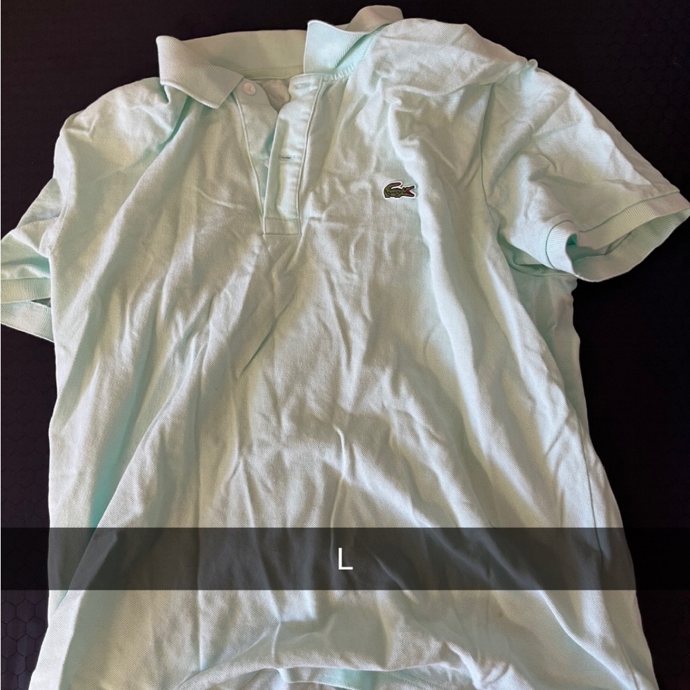 Lacoste Men's Light Green Polo Shirt